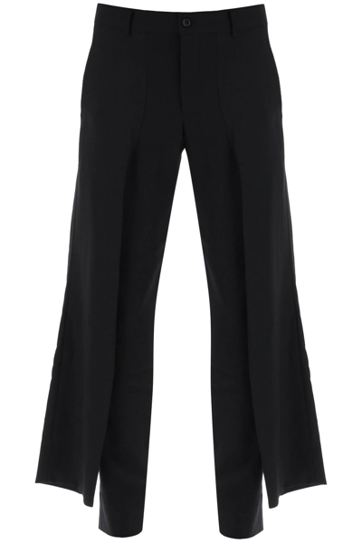Shop Comme Des Garçons Homme Deux Pants With Hip Panels In Black