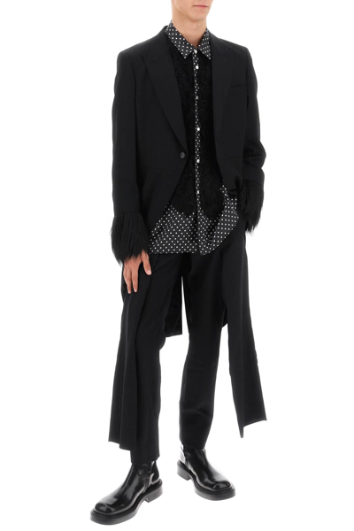 Shop Comme Des Garçons Homme Deux Pants With Hip Panels In Black