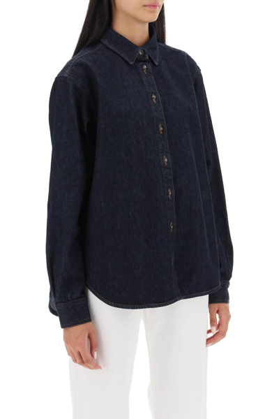 Shop Totême Organic-cotton Denim Shirt In Blue