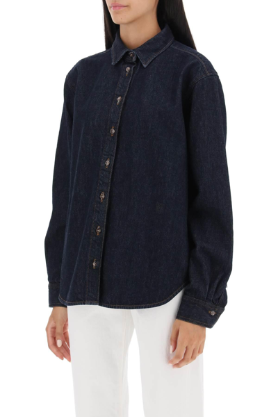 Shop Totême Organic-cotton Denim Shirt In Blue