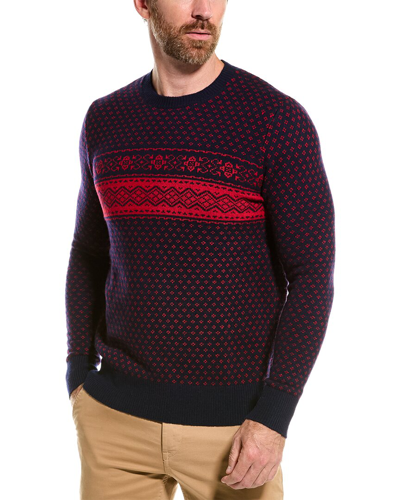 Shop Brooks Brothers Wool-blend Crewneck Sweater In Red