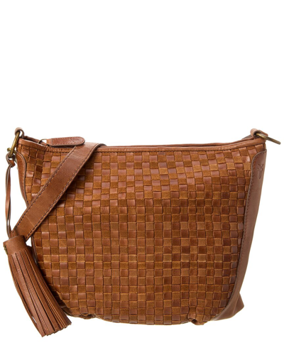 Shop Frye Oriana Leather Hobo Bag In Brown