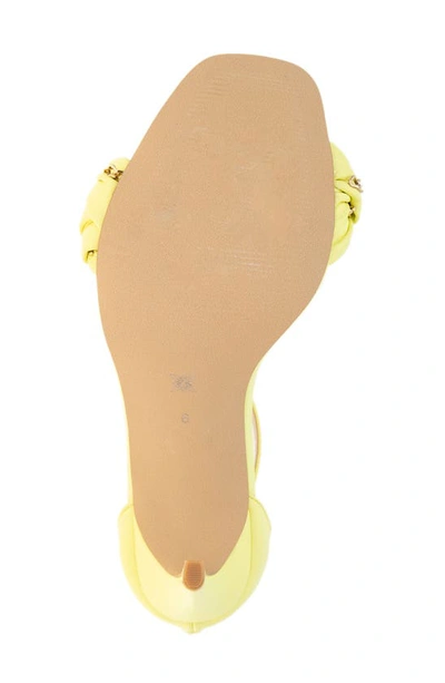 Shop Bcbgeneration Isabel Ankle Strap Sandal In Canary Yellow