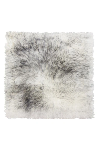 Shop Natural Genuine Shearling Chair Pad In Grey