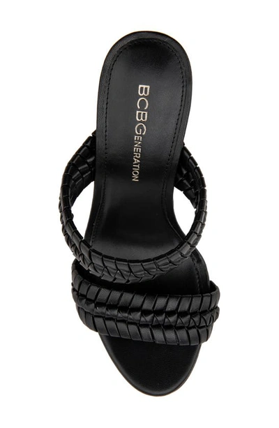 Shop Bcbgeneration Jendi Slide Sandal In Black Leather