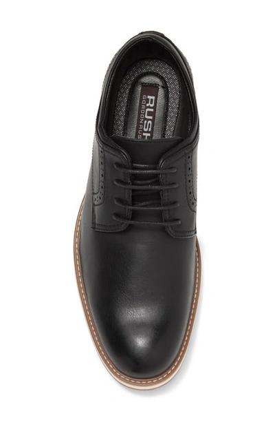 Rush By Gordon Rush Plain Toe Derby In Black