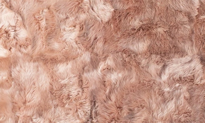 Shop Natural Genuine Shearling Rug In Pink