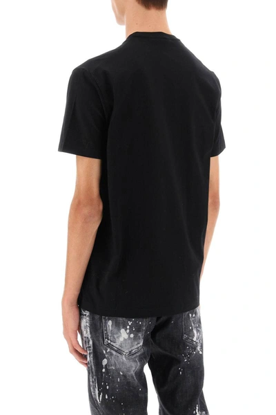 Shop Dsquared2 Cool Fit Embroidered Tee In Black