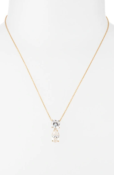 Shop Nadri Rockstars Cubic Zirconia Pendant Chain Necklace In Gold