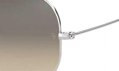 Shop Ray Ban Original 62mm Aviator Sunglasses In Silver
