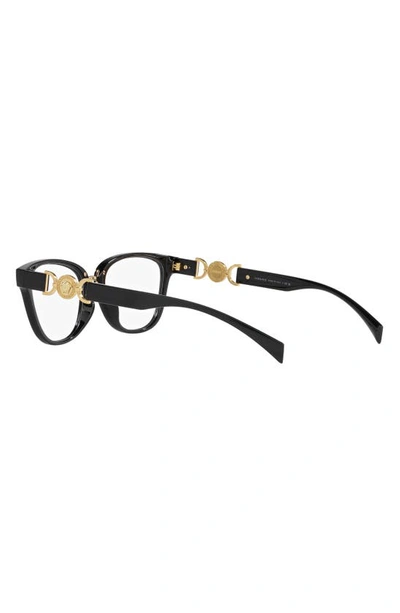 Shop Versace 54mm Cat Eye Optical Glasses In Black