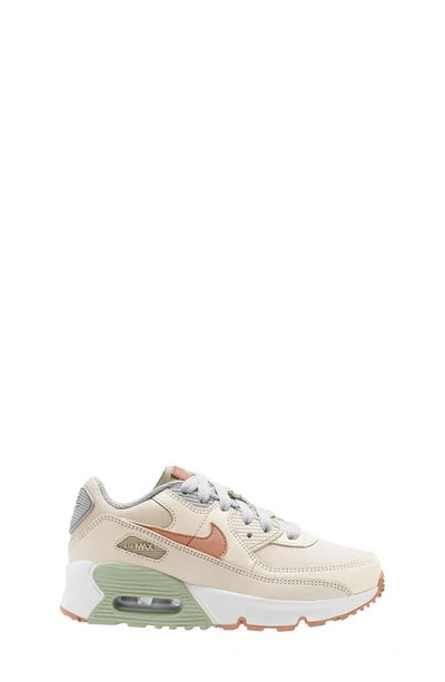 Shop Nike Kids' Air Max 90 Sneaker In Ivory/ Amber/ Honeydew