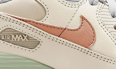 Shop Nike Kids' Air Max 90 Sneaker In Ivory/ Amber/ Honeydew