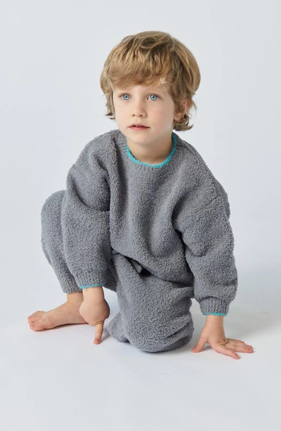Shop 7 A.m. Enfant Fuzzy Recycled Polyester Sweater In Gris