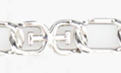 Shop Sam Edelman Logo Chain Link Belt In Nickel
