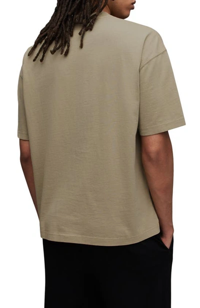 Shop Allsaints Species Graphic T-shirt In Sea Clay Green