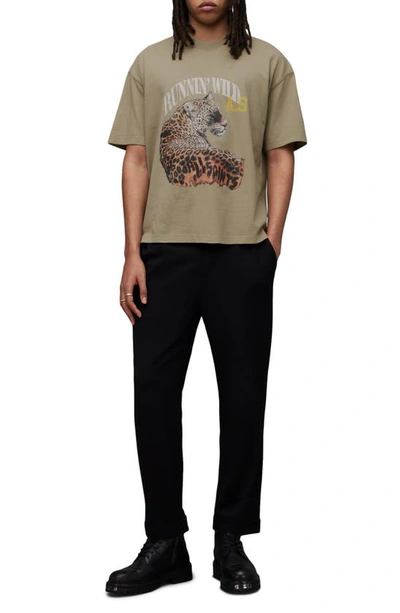 Shop Allsaints Species Graphic T-shirt In Sea Clay Green