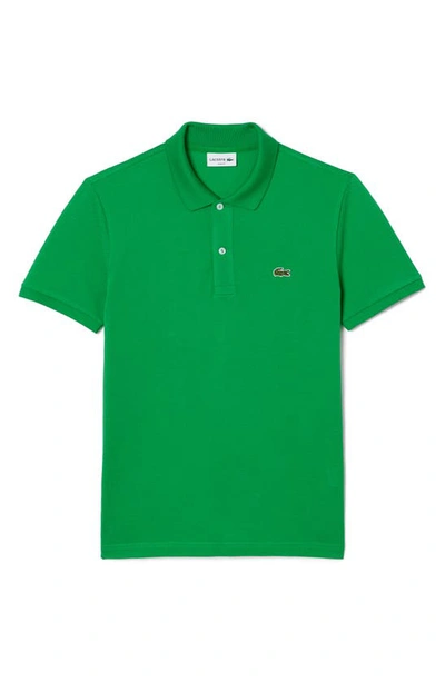 Shop Lacoste Slim Fit Piqué Polo In Siw Calathea