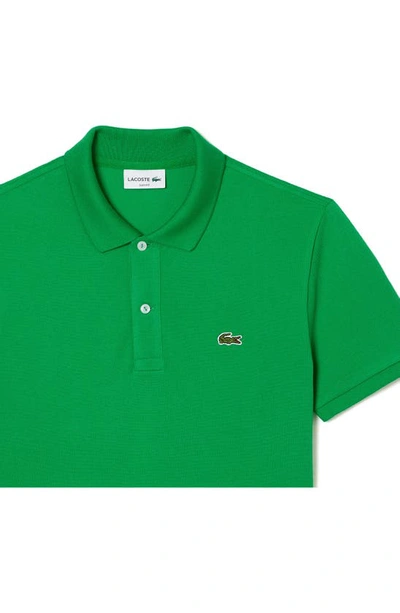 Shop Lacoste Slim Fit Piqué Polo In Siw Calathea