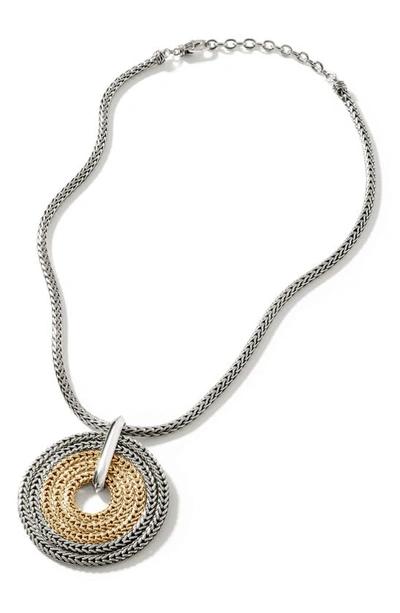 Shop John Hardy Rata Chain Pendant Necklace In Silver