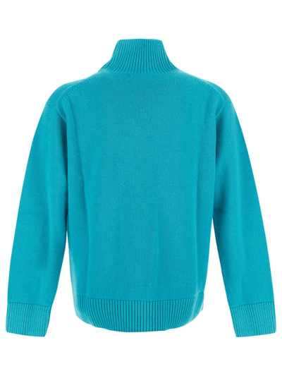 Shop Laneus Wool Knit In Blue