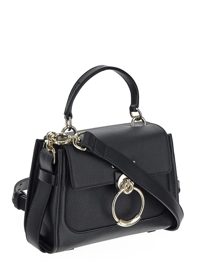 Shop Chloé Mini Tess Day Bag In Black