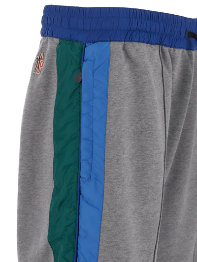 Shop Moncler Wide-leg Sweatpants In Grey