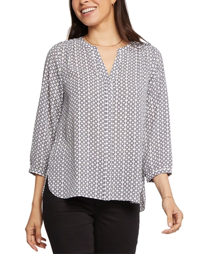 Shop Nydj Pintuck Blouse In White