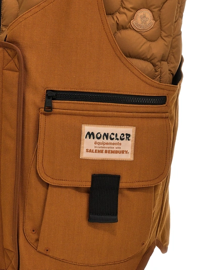 Shop Moncler Genius Sierpinki Gilet Brown