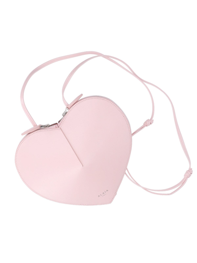 Shop Alaïa Women Coeur Mini Bag In Pink