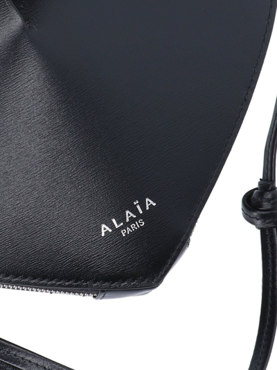 Shop Alaïa Women Mini Bag 'coeur' In Black