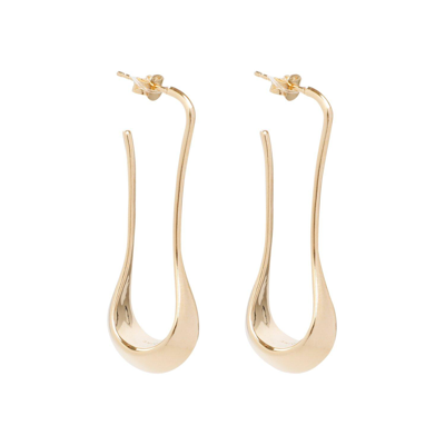 Lemaire Angular Drop Earrings In Gold
