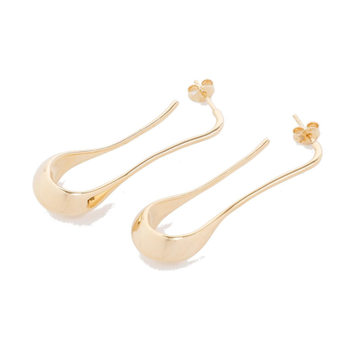 Lemaire Angular Drop Earrings In Gold