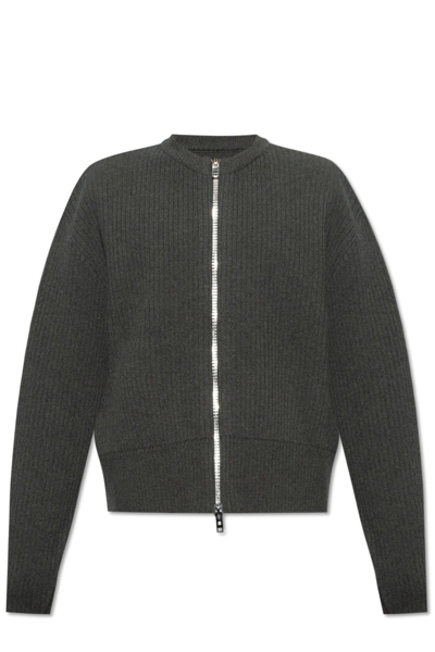 Givenchy Versatile Wool Crewneck Cardigan In Green
