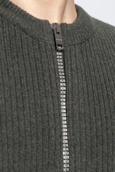 Givenchy Versatile Wool Crewneck Cardigan In Green