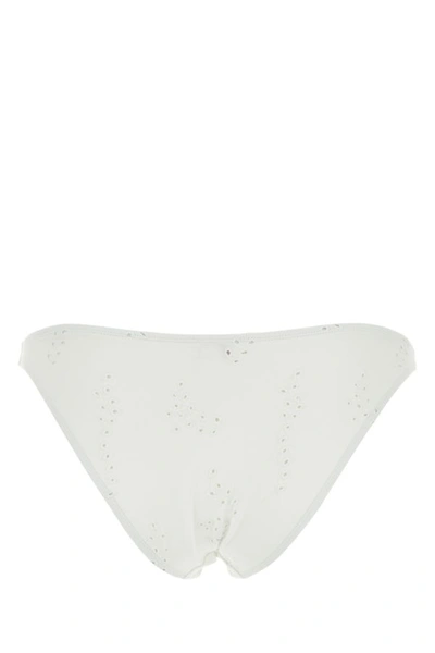 Shop Chloé Chloe Woman White Peau Douce Perã¹ Chloe X Eres Bikini Bottom