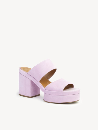 Shop Chloé Chloe Women Odina Sandal In Purple