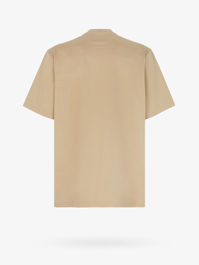 Shop Fendi Man T-shirt Man Beige T-shirts In Cream