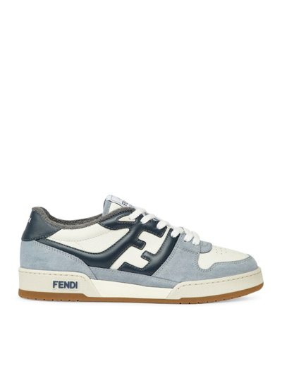 Shop Fendi Men  Sneakers Match In Blue
