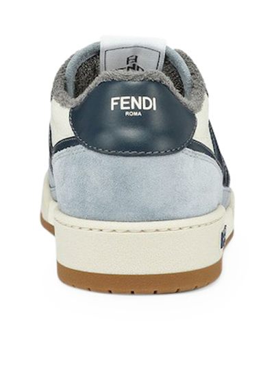 Shop Fendi Men  Sneakers Match In Blue