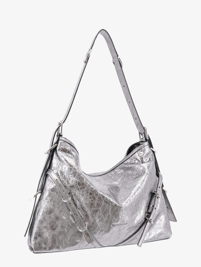 Shop Givenchy Woman Voyou Woman Grey Shoulder Bags In Gray