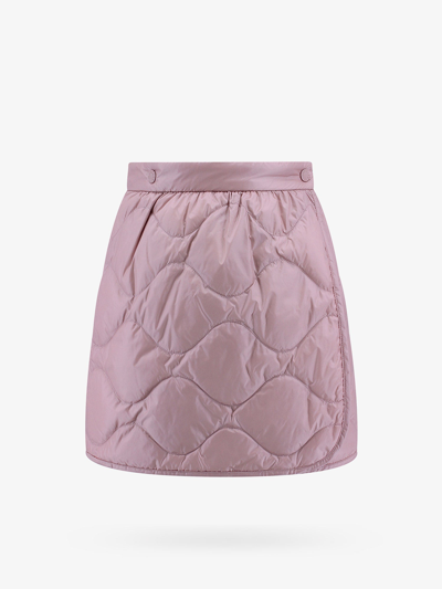 Shop Moncler Woman Skirt Woman Pink Skirts
