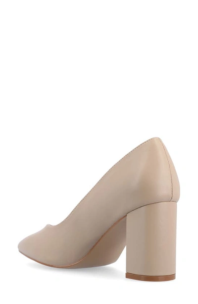 Journee Collection Simonne Pointed Toe Pump In Wheat