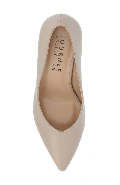 Journee Collection Simonne Pointed Toe Pump In Wheat