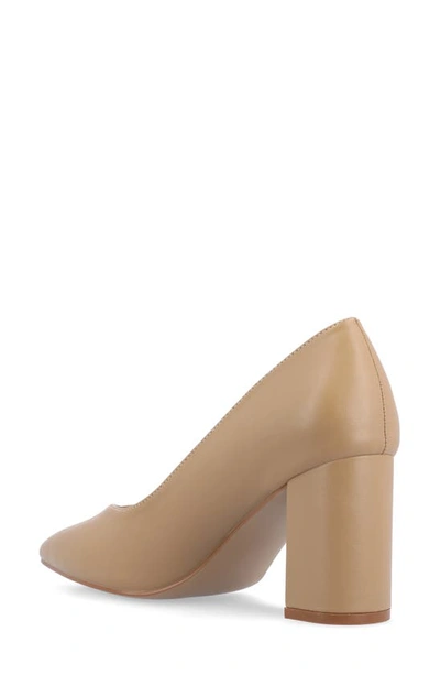 Journee Collection Simonne Pointed Toe Pump In Honey