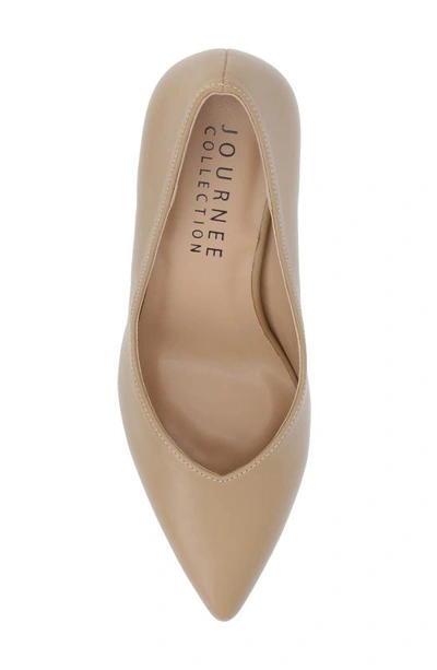 Journee Collection Simonne Pointed Toe Pump In Honey