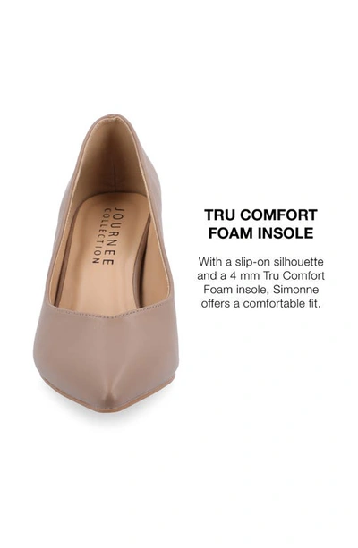 Journee Collection Simonne Pointed Toe Pump In Rosewood