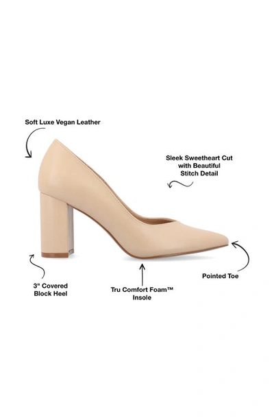Journee Collection Simonne Pointed Toe Pump In Shell