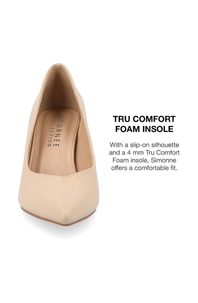 Journee Collection Simonne Pointed Toe Pump In Shell