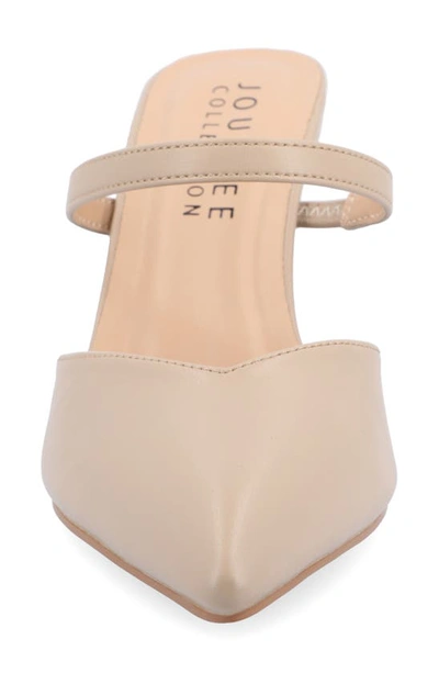 Journee Collection Yvon Pointed Toe Mule In Wheat